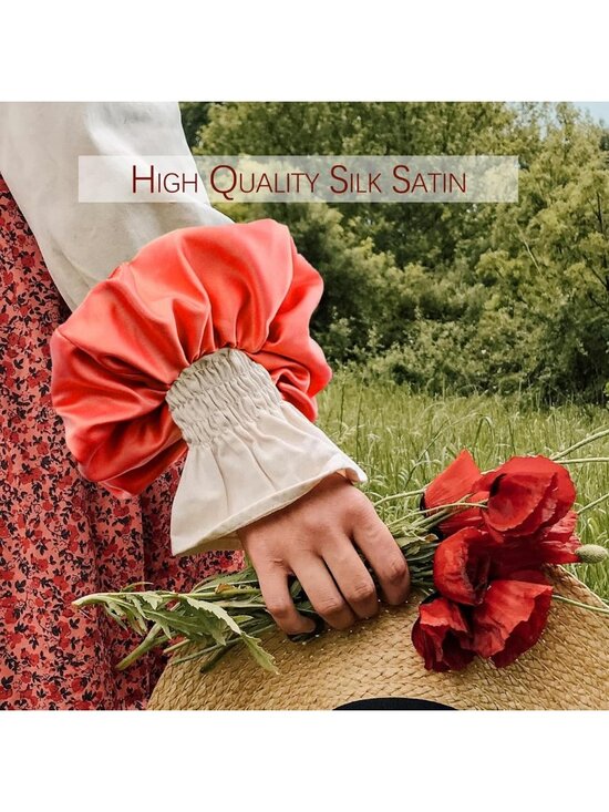 20 Color Oversized Satin Scrunchies - Jumbo Silk Hair Ties for Women & Girls